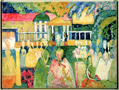 Women in Crinolines, 1909 by Wassily Kandinsky